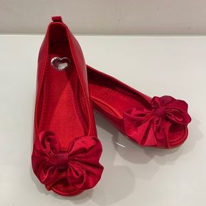 H&M Girl Red Flats Size 1